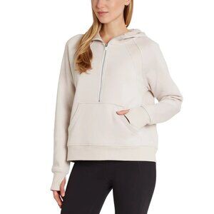 Danskin L Half Zip Hoodie Pullover Sweater Shirt Activewear Sweatshirt Thumbhole
